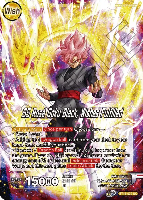 Zamasu // SS Rose Goku Black, Wishes Fulfilled card art