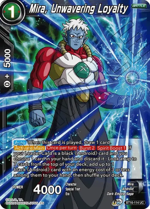 Mira, Unwavering Loyalty card art