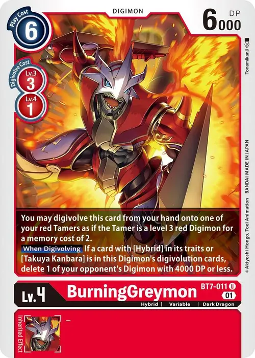BurningGreymon card art
