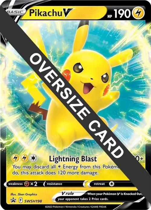 Pikachu V - SWSH198 card art