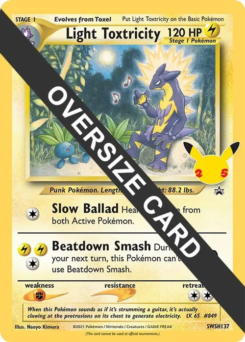 Light Toxtricity - SWSH137 card art