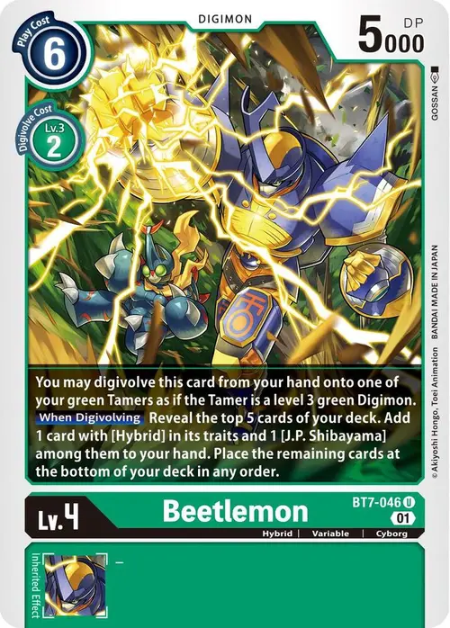 Beetlemon card art