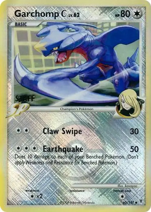Garchomp C - 60/147 (League Promo) [Staff] card art
