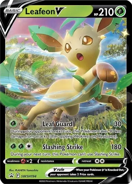 Leafeon V - SWSH194 card art