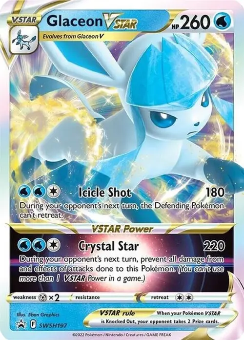 Glaceon VSTAR - SWSH197 card art