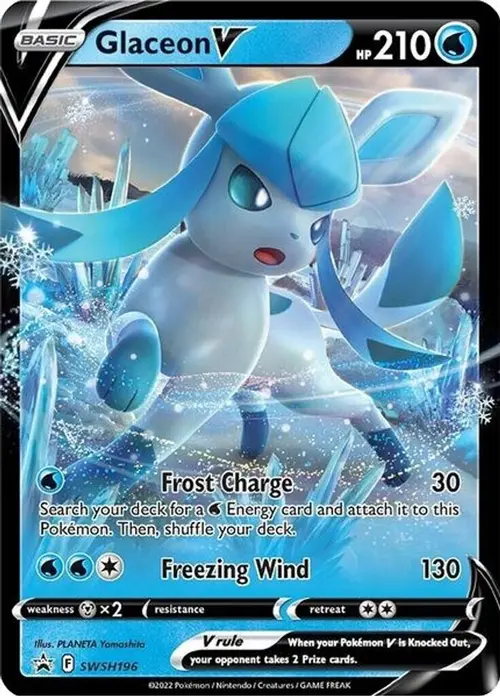 Glaceon V - SWSH196 card art