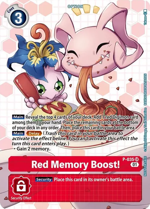 Red Memory Boost! - P-035 (Next Adventure Box Promotion Pack) card art