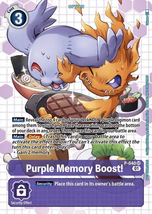 Purple Memory Boost! - P-040 (Next Adventure Box Promotion Pack) card art