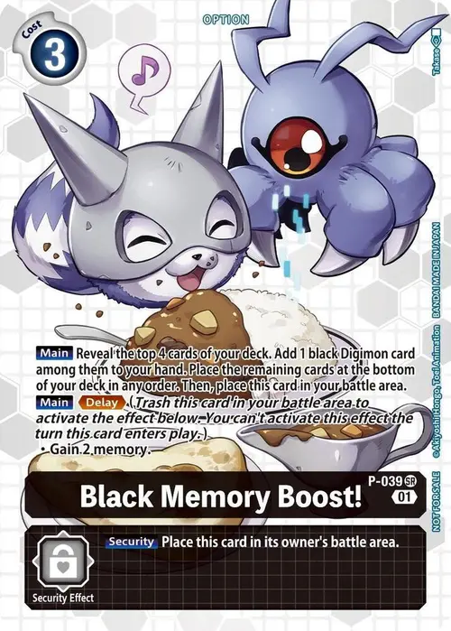Black Memory Boost! - P-039 (Next Adventure Box Promotion Pack) card art
