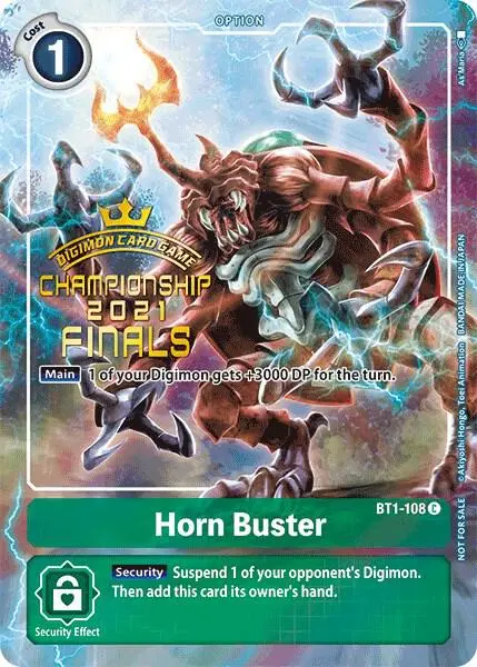 Horn Buster (2021 Championship Finals Tamer's Evolution Pack) card art