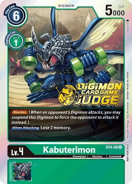 Kabuterimon - ST4-08 (Judge Pack 1) card art