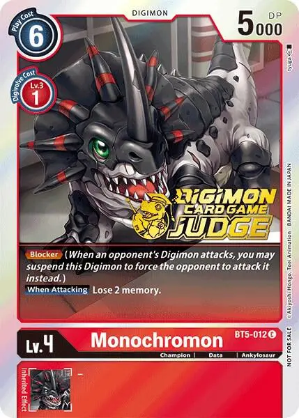 Monochromon (Judge Pack 1) card art