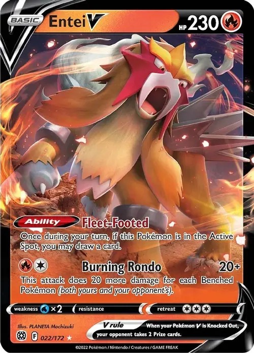 Entei V card art
