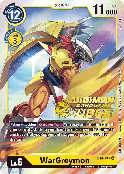 WarGreymon (Judge Pack 1) card art