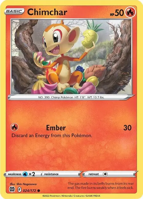 Chimchar card art