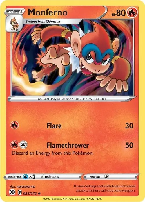 Monferno card art
