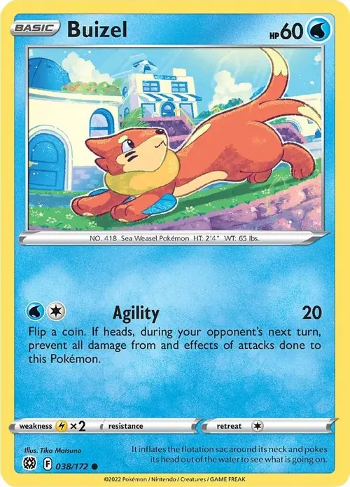 Buizel card art