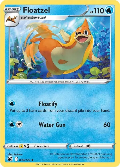 Floatzel card art