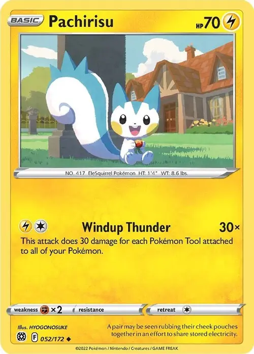 Pachirisu card art