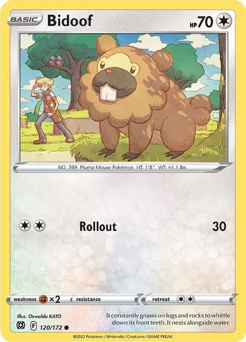 Bidoof card art