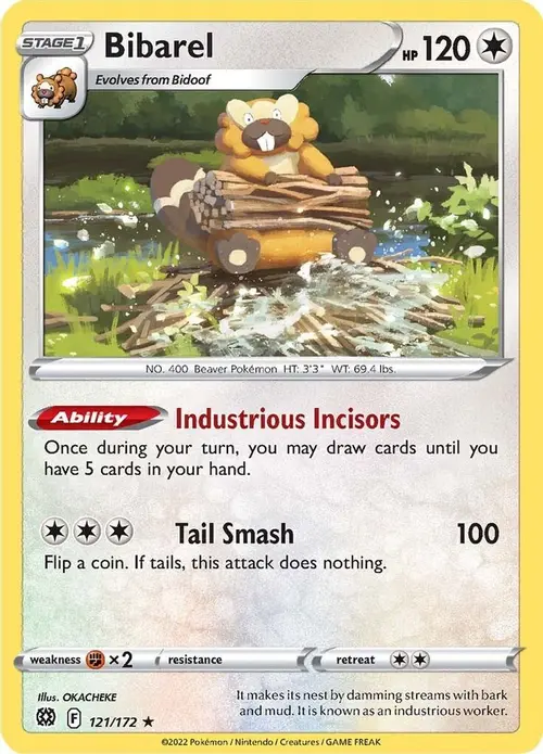 Bibarel card art