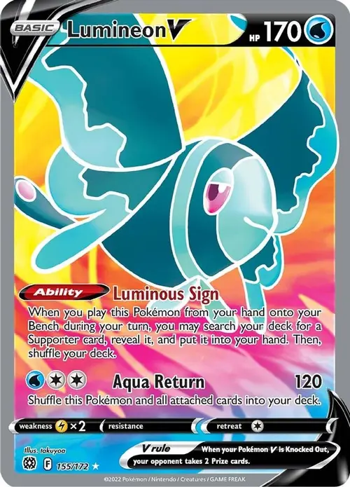 Lumineon V (Full Art) card art
