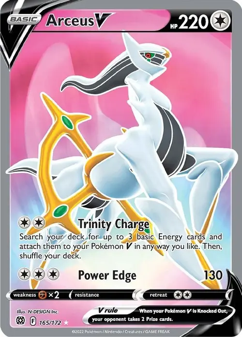 Arceus V (Full Art) card art