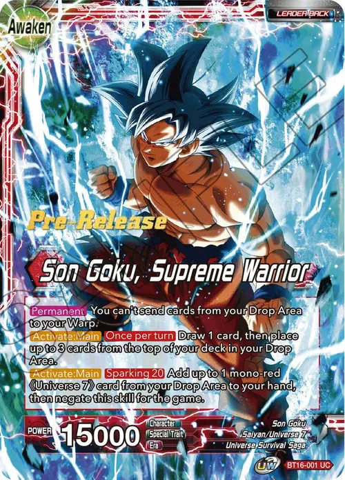 Son Goku // Son Goku, Supreme Warrior card art
