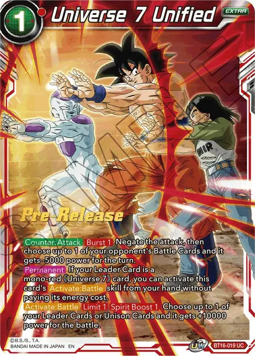 Universe 7 Unified card art