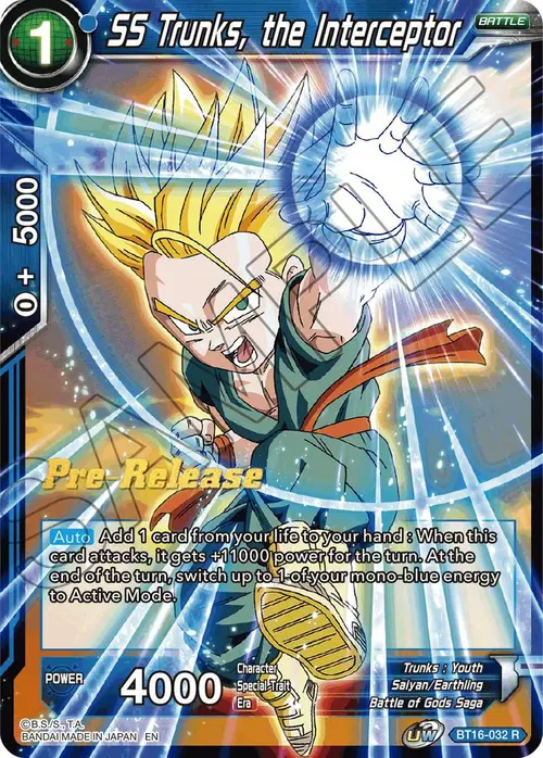 SS Trunks, the Interceptor card art