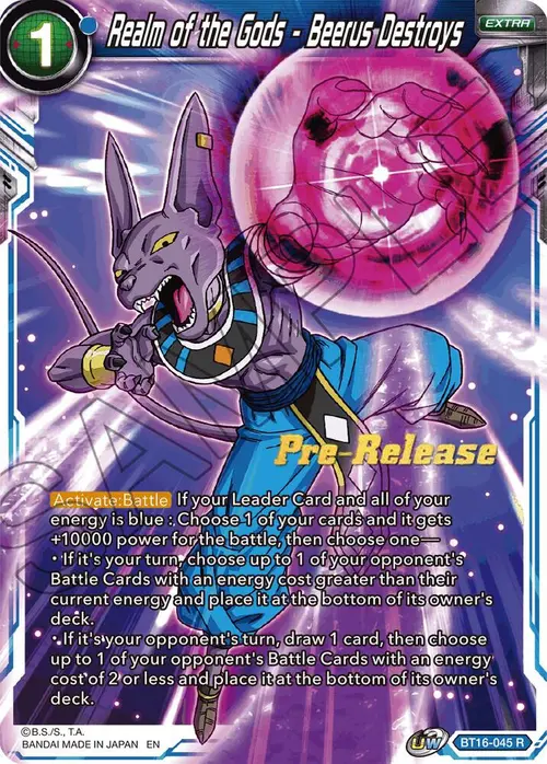 Realm of the Gods - Beerus Destroys card art