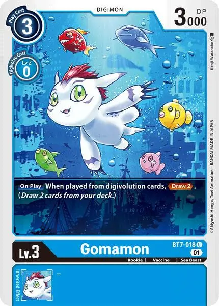 Gomamon card art
