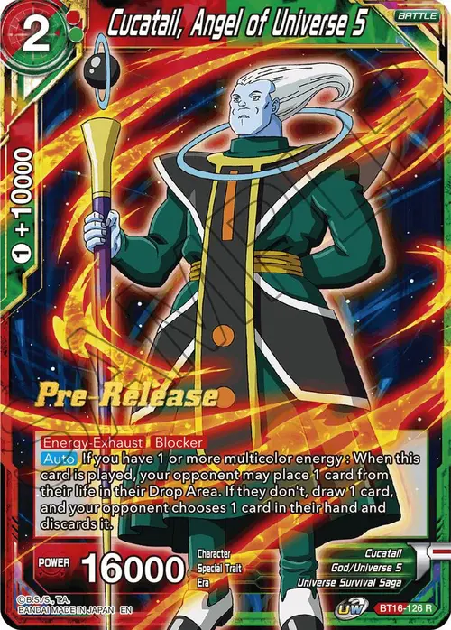 Cucatail, Angel of Universe 5 card art
