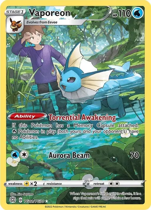 Vaporeon card art