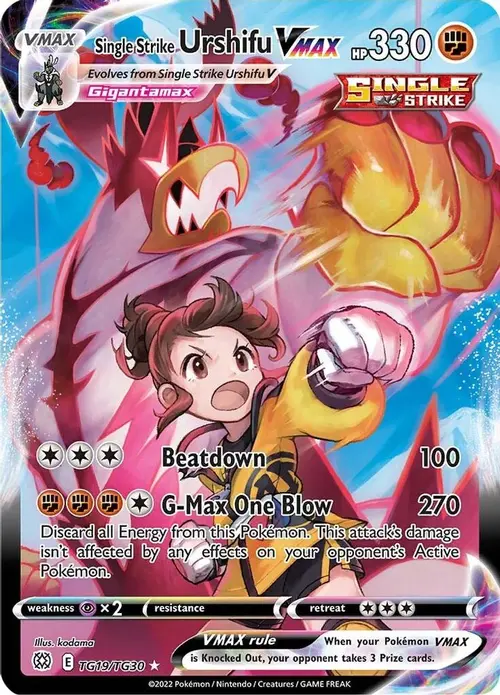 Single Strike Urshifu VMAX card art