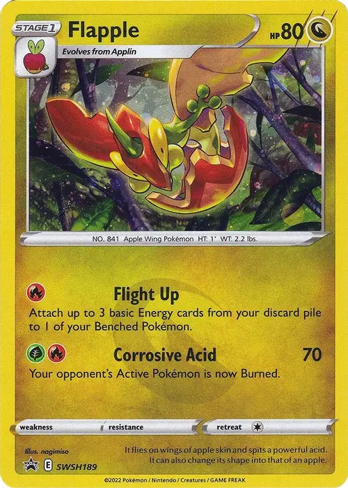Flapple - SWSH189 card art