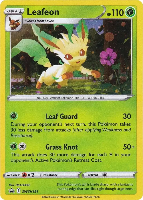 Leafeon - SWSH191 card art