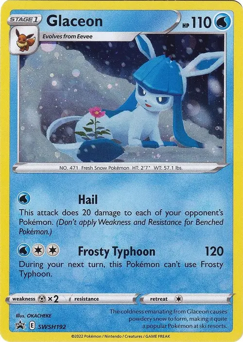 Glaceon - SWSH192 card art