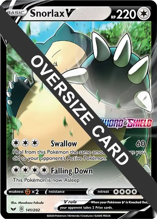 Snorlax V - 141/202 card art