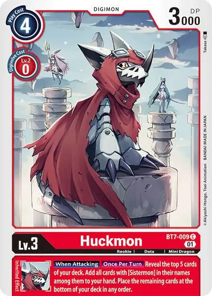 Huckmon card art