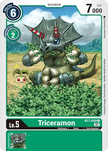 Triceramon card art