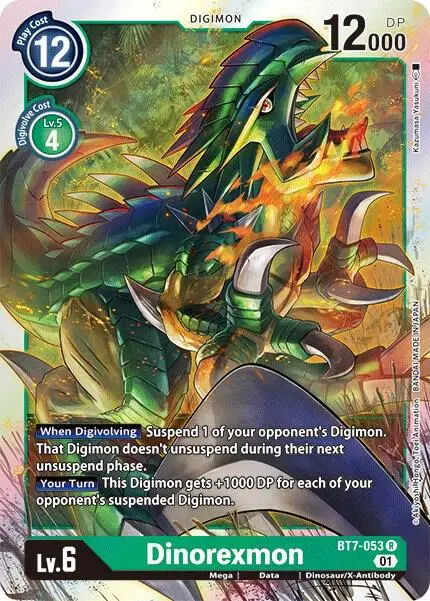 Dinorexmon card art