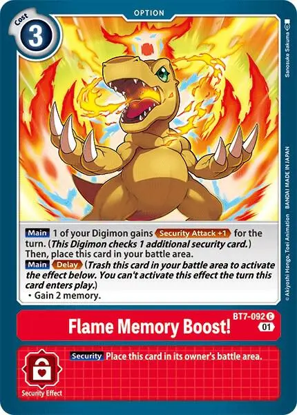 Flame Memory Boost! card art