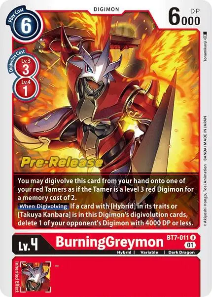 BurningGreymon card art