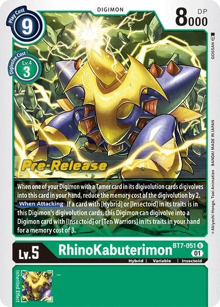 Rhinokabuterimon card art
