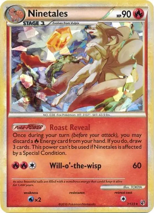 Ninetales - 7/123 (Cracked Ice) card art