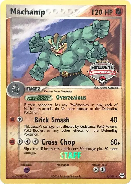 Machamp - 9/101 (National Championships) [Staff] card art