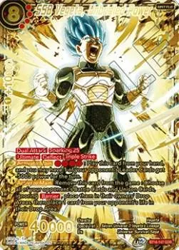 SSB Vegeta, Unbridled Power (God Rare) card art