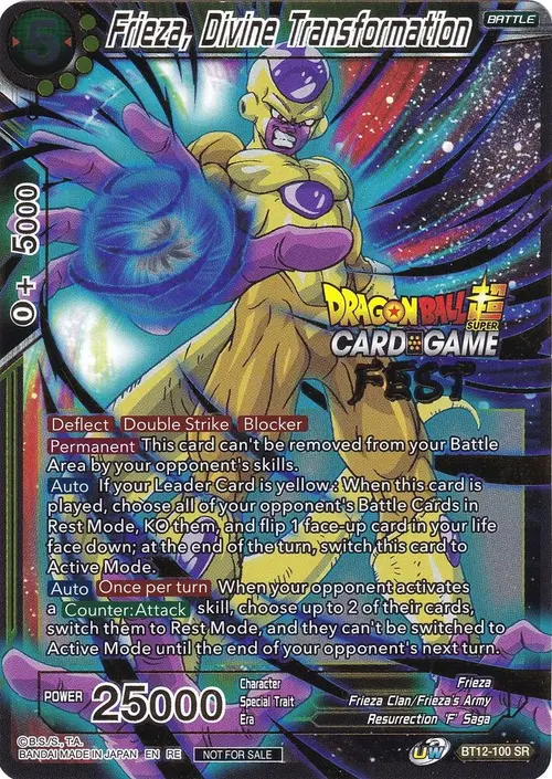 Frieza, Divine Transformation (Card Game Fest 2022) card art