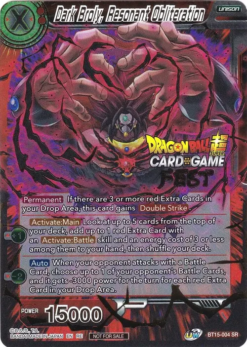 Dark Broly, Resonant Obliteration (Card Game Fest 2022) card art